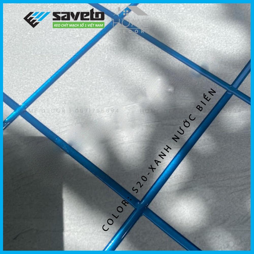 COMBO Keo Chít Mạch Saveto Epoxy 2 Thành Phần, Keo Chà Ron Gạch, Keo Chà Ron 2 Thành Phần-Keo Kẻ Chỉ Gạch Cao Cấp Saveto 400ml