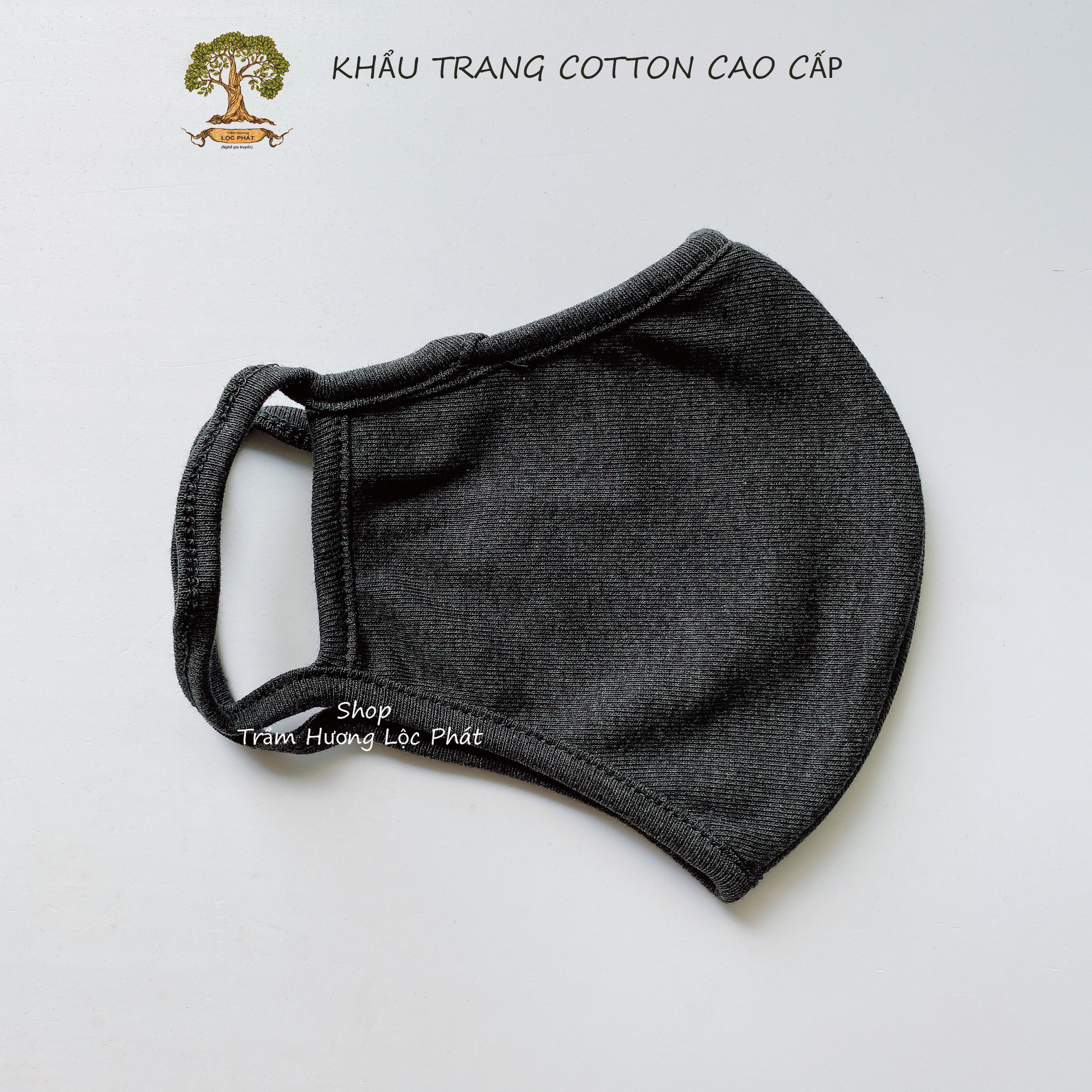 Khẩu Trang Vải Nam Nữ Khẩu Trang Màu Đen Cotton Nhật Cao Cấp Chống Nắng Combo 5 Cái