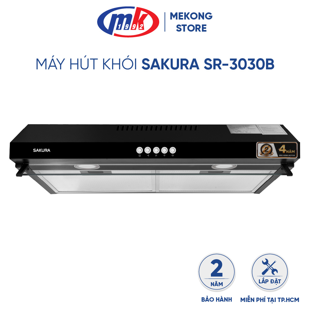 Máy Hút Mùi Âm Tủ Sakura SR3030 Kèm Lọc Than Hoạt Tính Hàng Chính Hãng