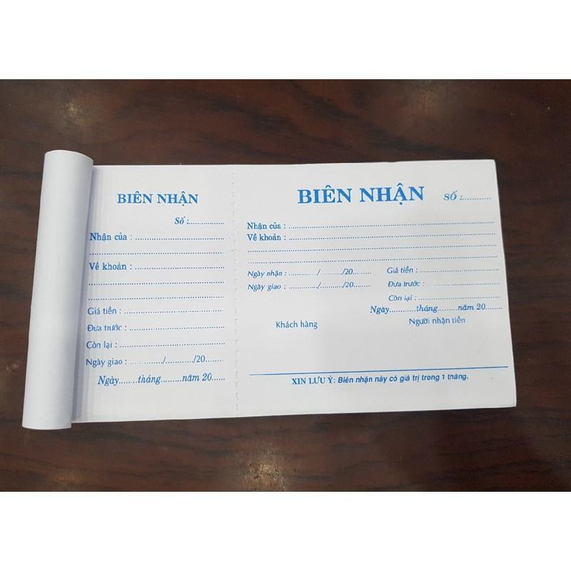 Biên nhận 1 Liên 10 x 19 cm 45 Tờ (Cuốn)