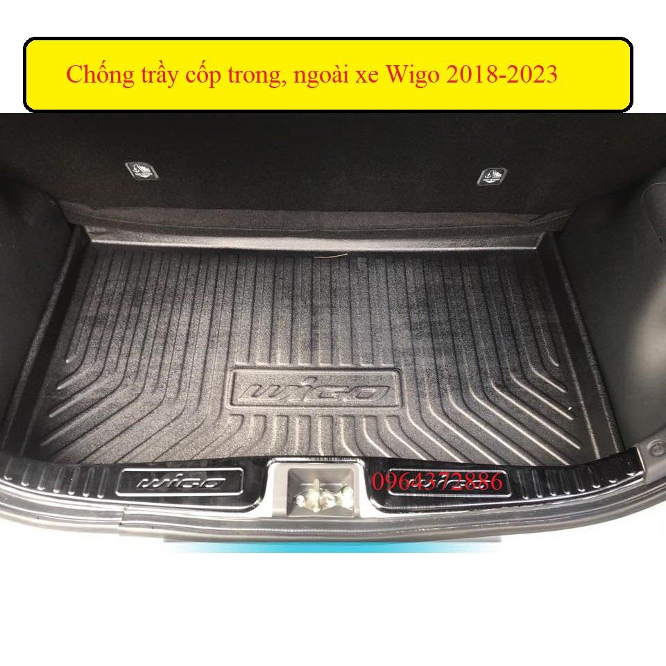 Chống trầy cốp trong, ngoài xe Wigo 2018-2023 _ Titan sáng bóng