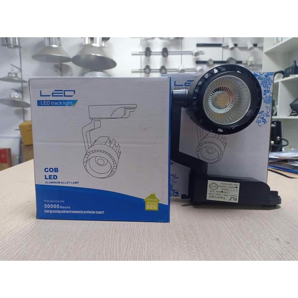 Combo 3 đèn rọi ray 20W + 1 ray 1 mét vỏ đen TX200 cao cấp
