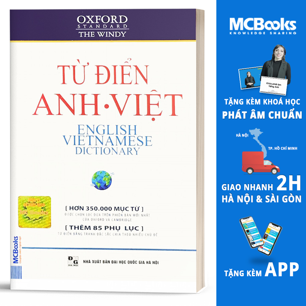 Từ Điển Oxford Anh - Việt (Hơn 350.000 Từ) (Bìa Mềm Màu Trắng)