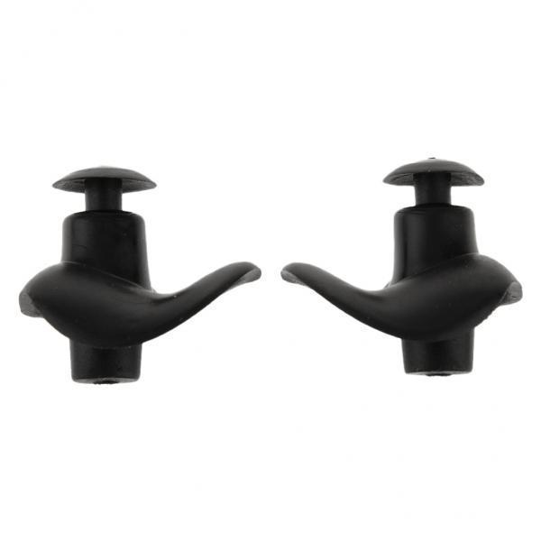 5- Swimming Ear Plug Silicone Ears  Hearing  with Case Black