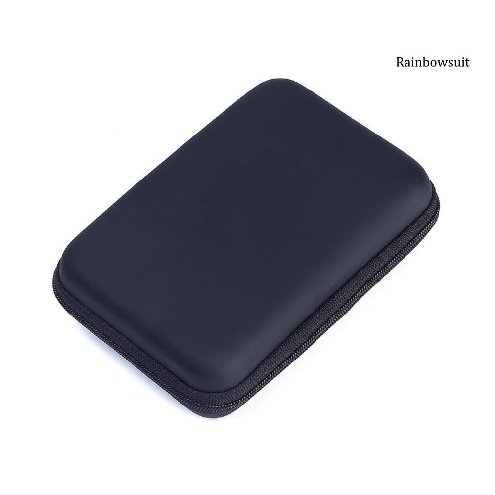 Túi lưu trữ ổ cứng di động 2.5Inch có dây kéo có thể đựng cáp USB