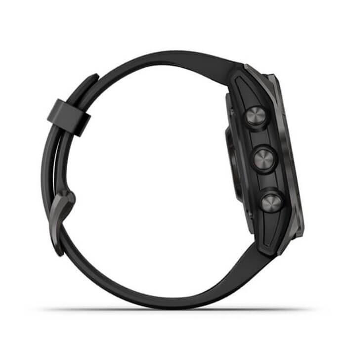 Đồng Hồ Thông Minh Garmin Fenix 7S Sapphire Solar - Carbon Gray DLC Titanium with Black Band (Màu Đen) - Hàng Chính Hãng