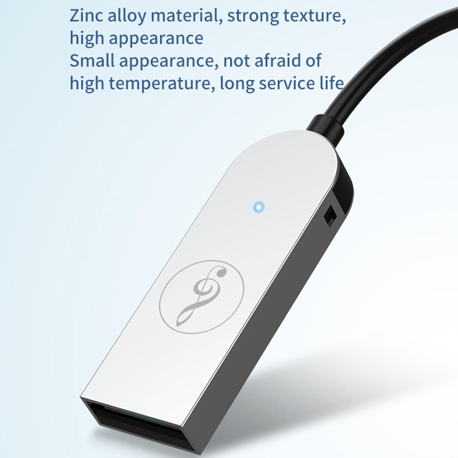 Car Bluetooth Receiver, Noise Cancelling Stereo Kit Handsfree Call 5.0 with Built-in Microphone/ Audio Wireless AUX Adapter for Home Audio