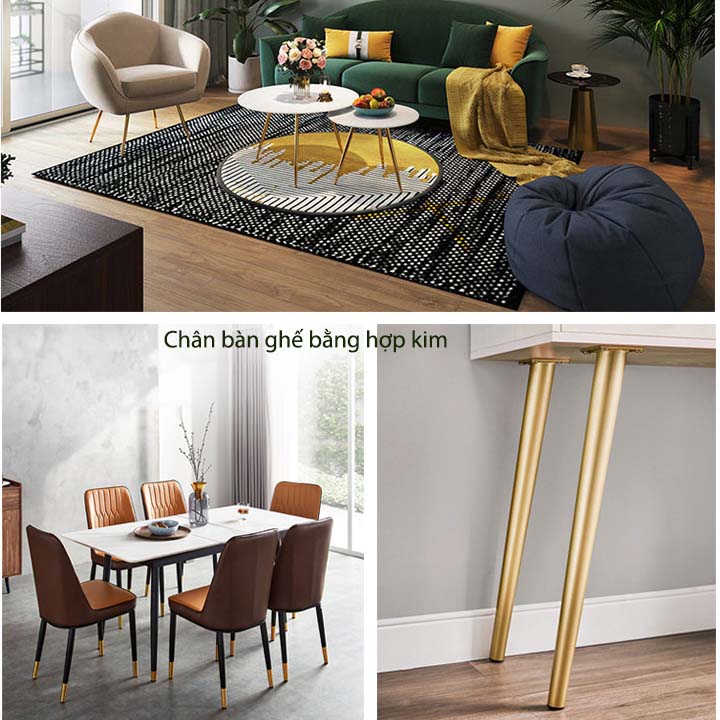 01 Chân bàn ghế sofa bằng thép mạ chống gỉ, loại xiên chịu tải trọng 300kg (30-35cm)