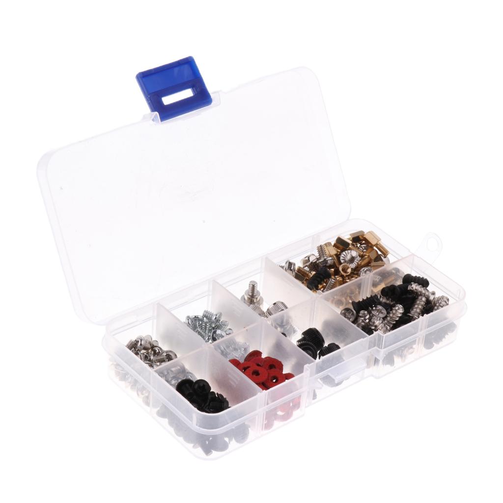 228pcs Computer Screw Motherboard Chassis Hand Screw Hard Disk Screws Kit