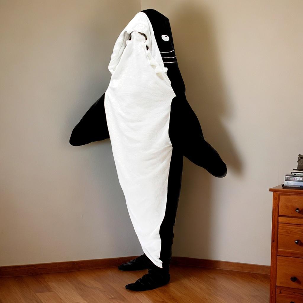 Wearable Shark Blanket Halloween Clothing Cozy Parties Cosplay Shark Costume
