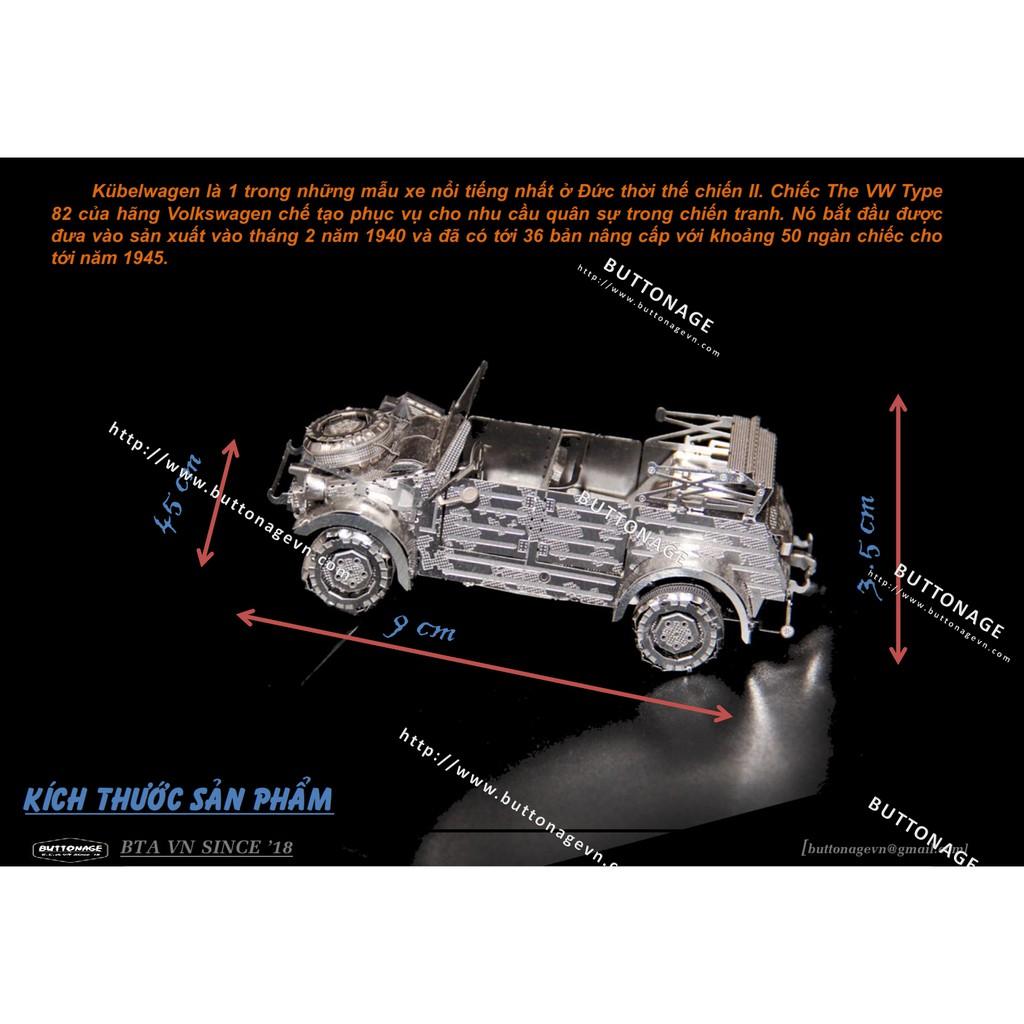 Mô Hình Lắp Ráp 3d Xe Jeep VW82 Kubelwagen - Đức