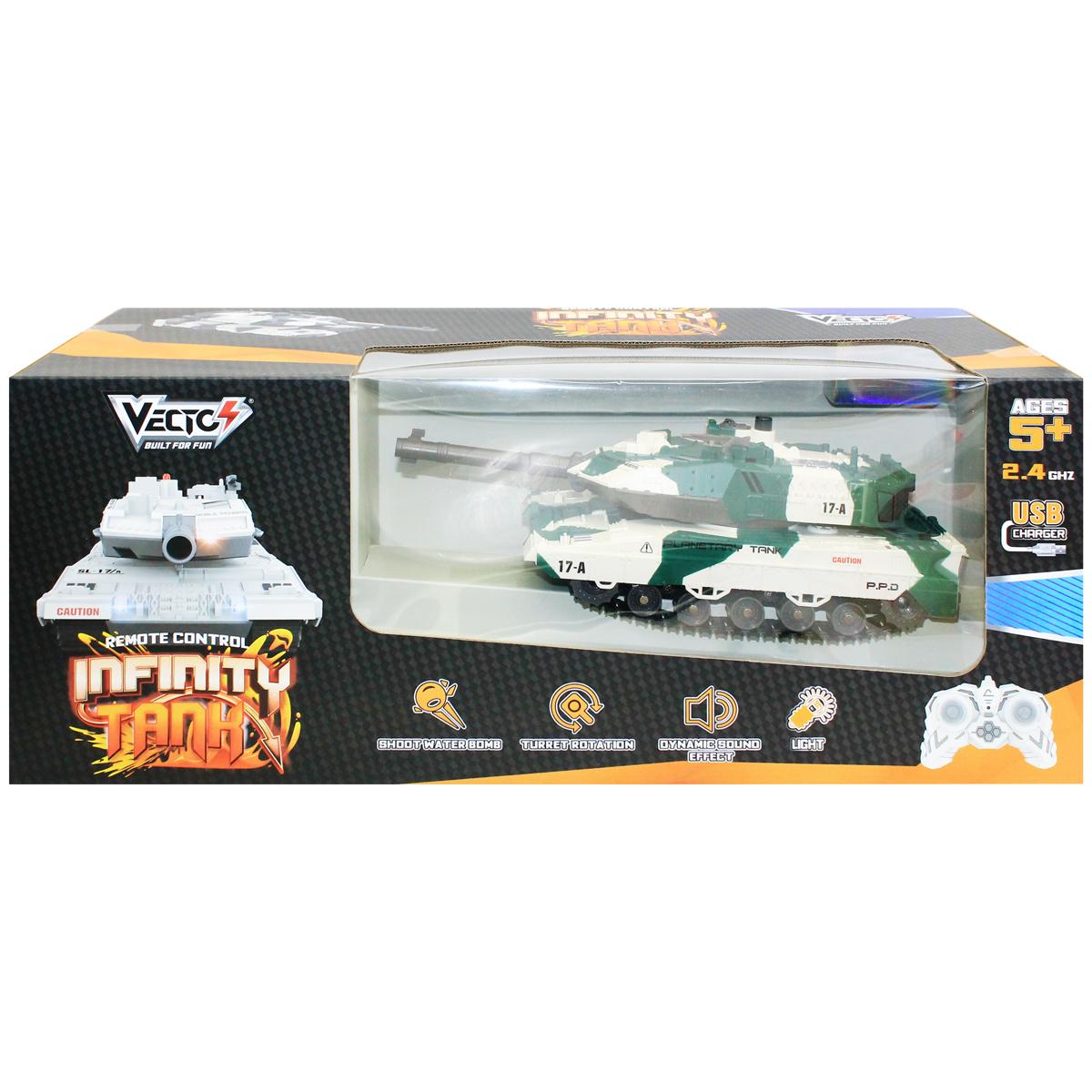 Đồ Chơi Xe Tăng Vô Cực Điều Khiển Từ Xa - Vecto VT8434A/GR - Màu Xanh Lá