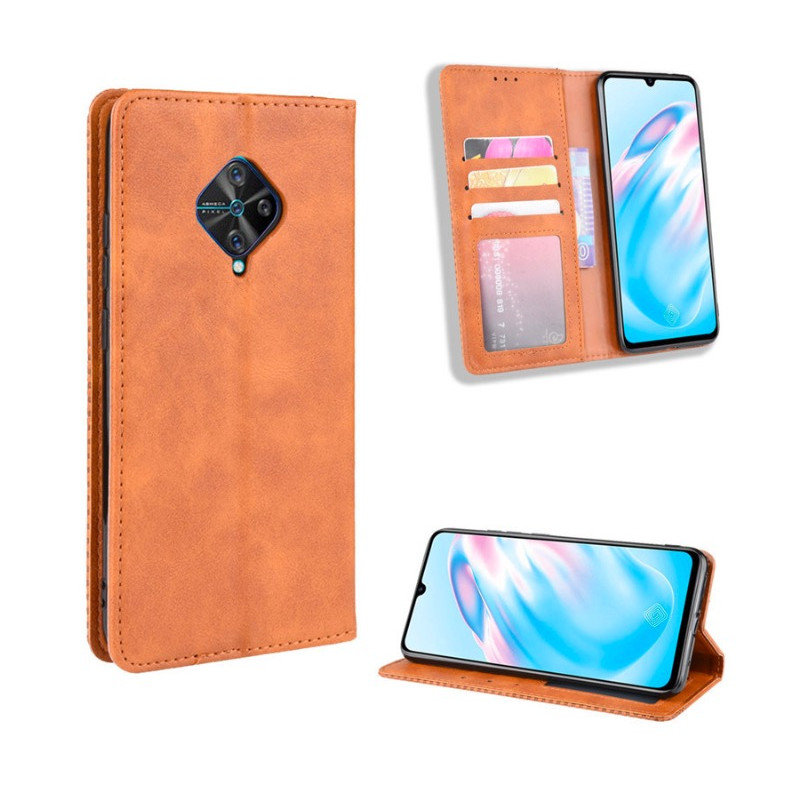 Bao da dạng ví dành cho Vivo S1 Pro Luxury Leather