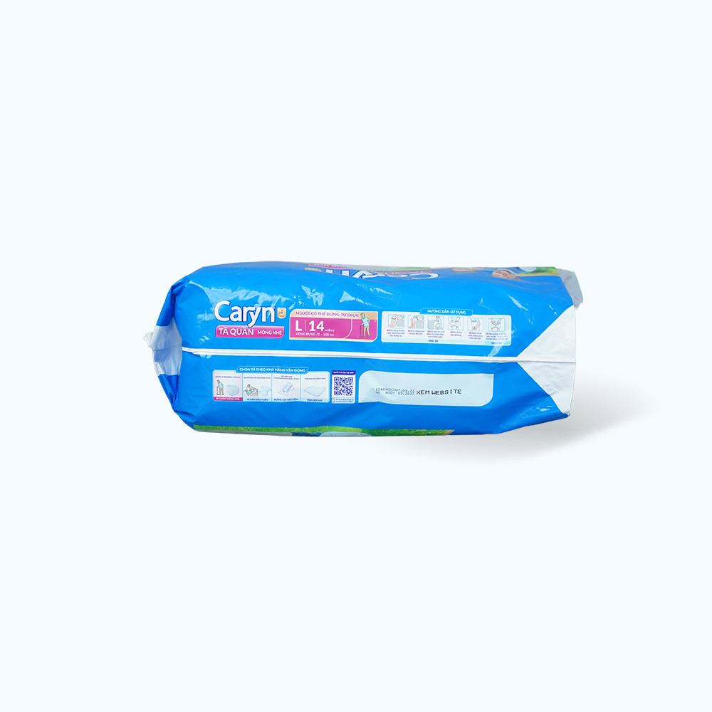 Tã quần mỏng nhẹ size L cho người lớn Caryn (14 miếng/gói)