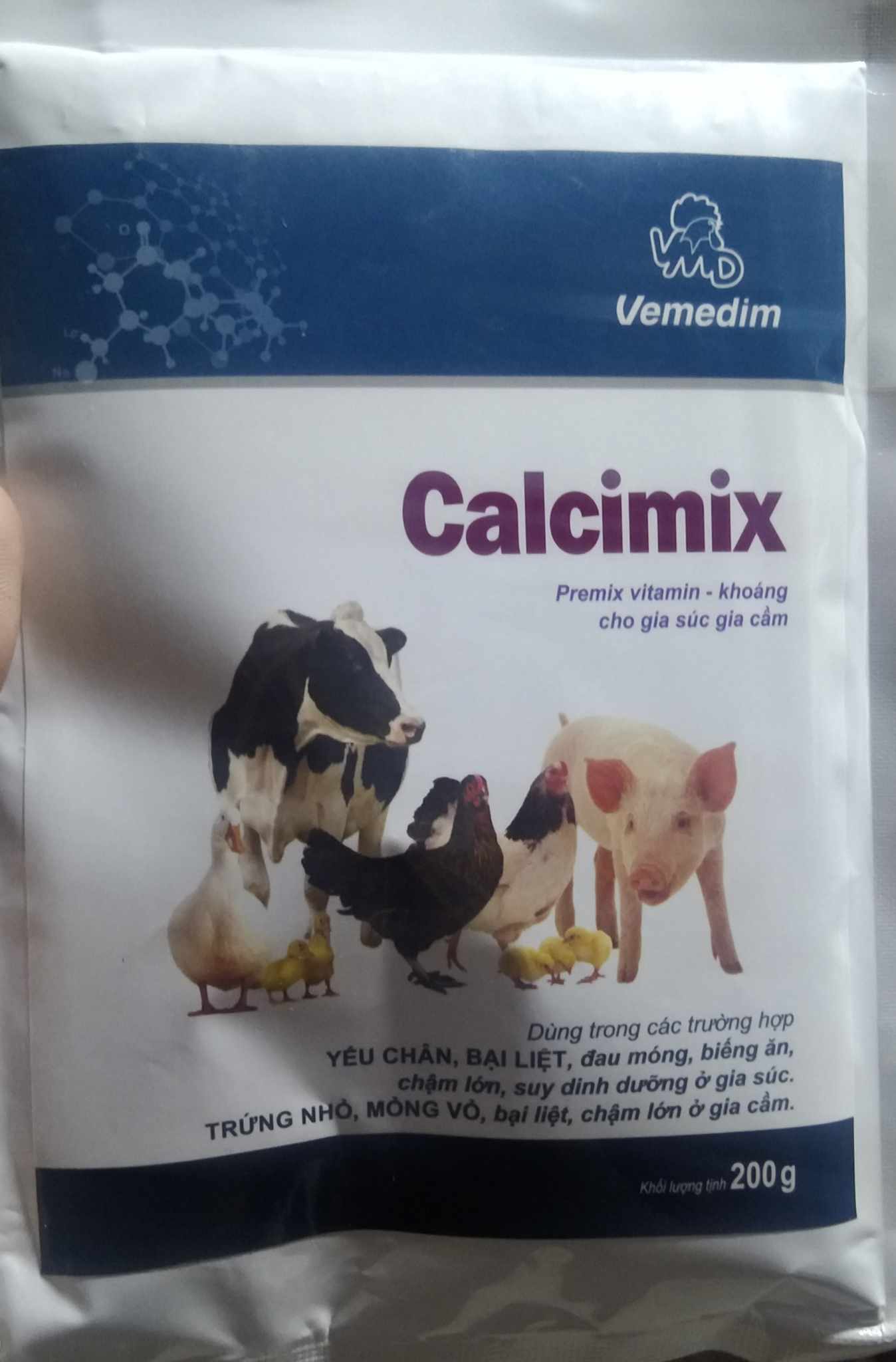 1 GÓI CALCIMIX 200G TĂNG CƯỜNG CANXI DÀNH CHO MỌI DÒNG VẸT, CHIM, GÀ ,VỊT, HEO, CHÓ MÈO