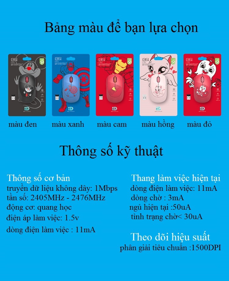 Chuột Văn Phòng Không Dây FD l361