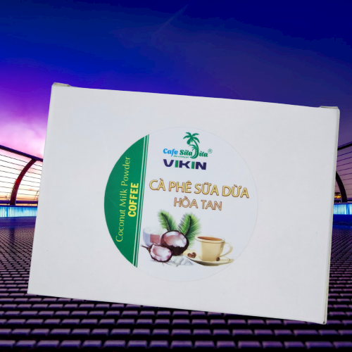 CÀ PHÊ SỮA DỪA HỘP 6 GÓI