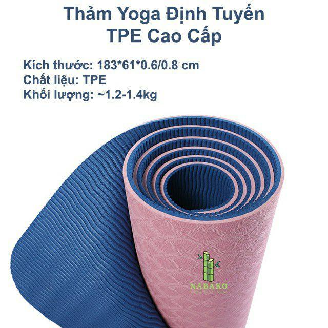 Thảm Tập Yoga TPE Cao Cấp 6mm