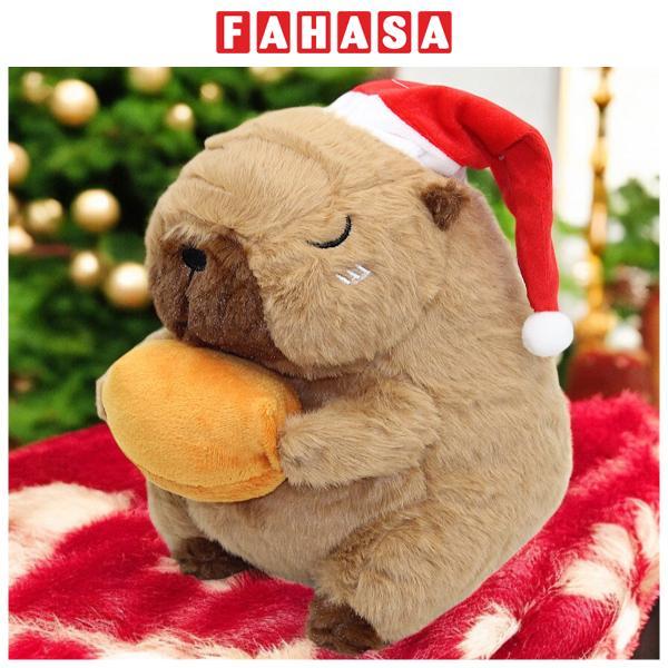 Thú Bông Capybara Noel 20 cm - Nuan Nuan 698201
