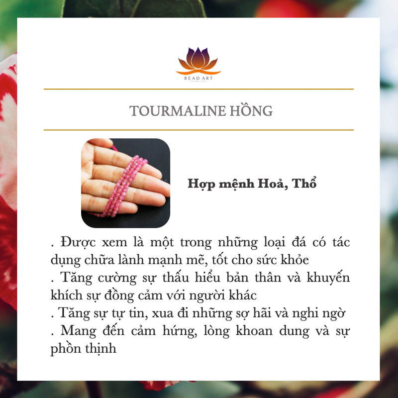 2MM Đá Tourmaline Hồng Giác Cắt Thiên Nhiên Size Mini , Mệnh Hoả, Thổ, Phối Vòng Tay Phong Thuỷ, Trang Sức, Chuỗi Hạt - Bead Art