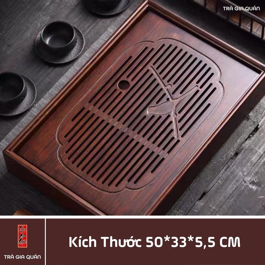 Khay Trà Tre Cao Cấp Chữ Nhật Lớn Kích Thước 50*33*6.8 KT 26