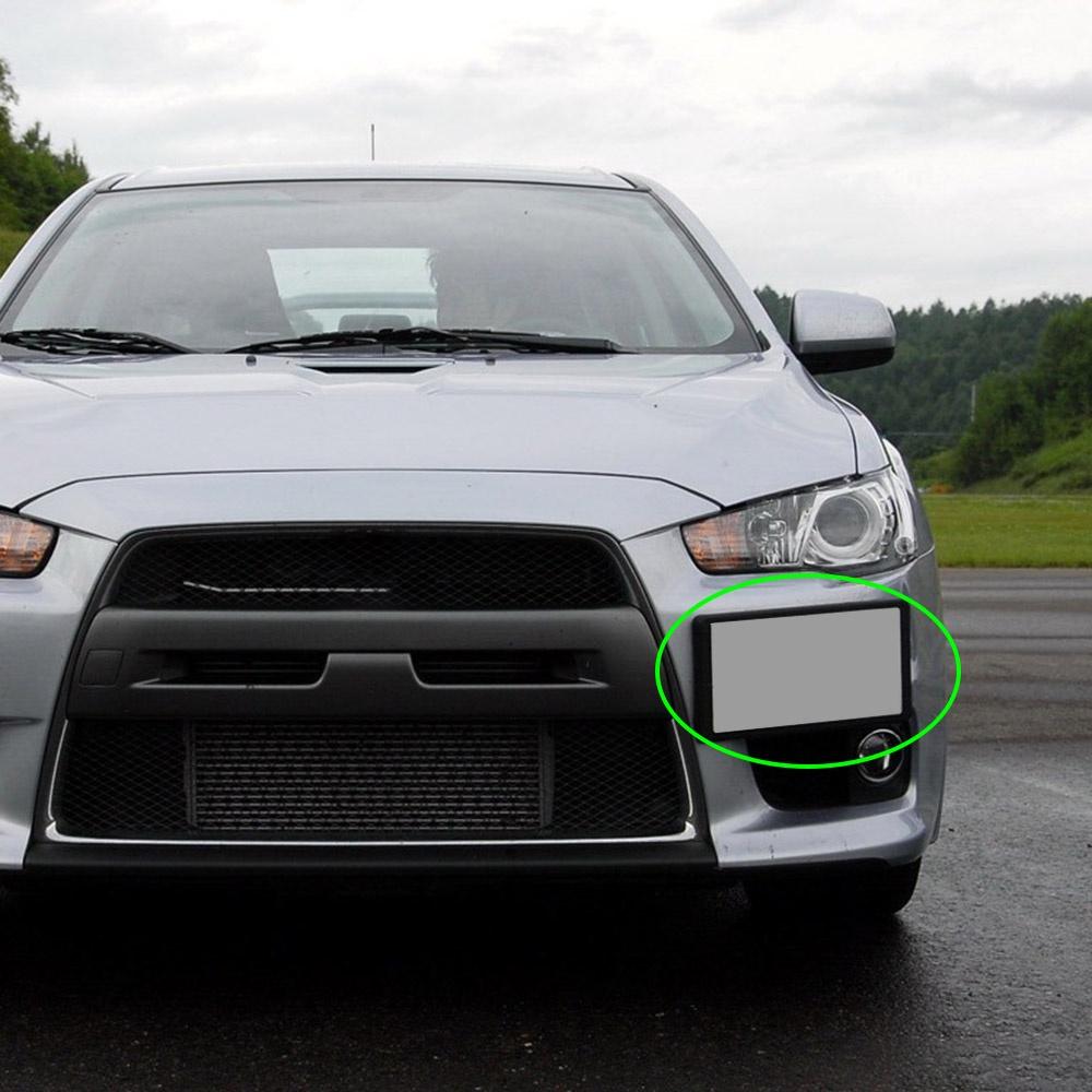 1 khung gắn biển số xe hơi bằng ABS màu đen cho Mitsubishi Lancer GTS EVO X 2008-2018