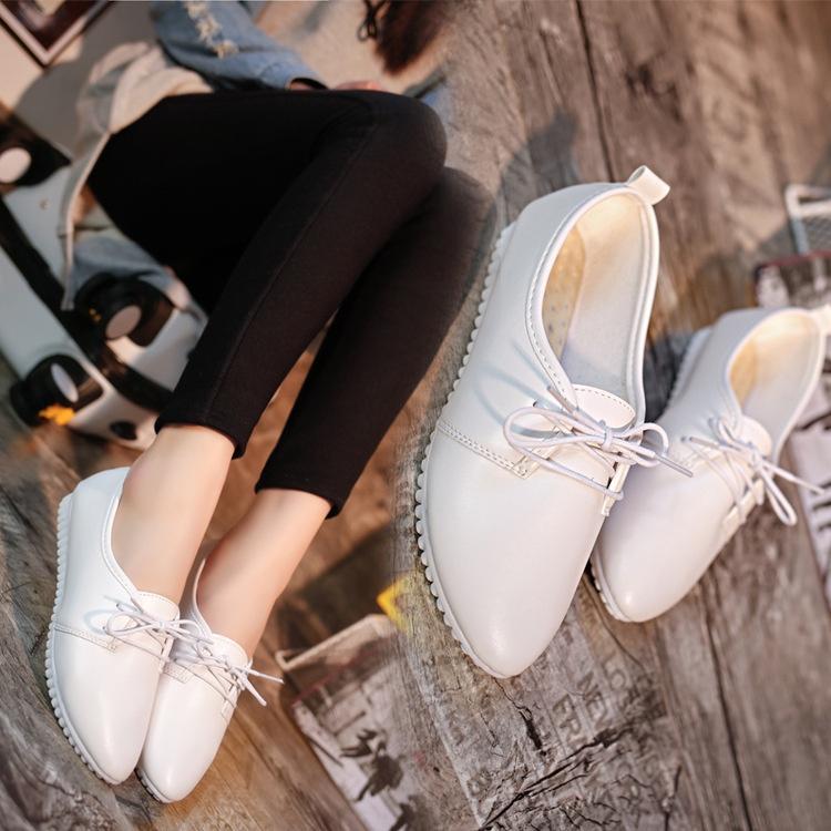 Giày bệt nữ, giày búp bê, có dây buộc nơ giúp ôm chân, loại đẹp, phong cách tiểu thư Hàn Quốc