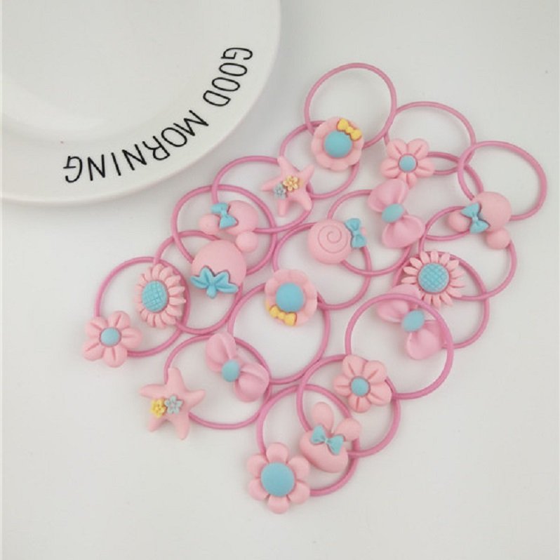Hộp 40 Dây Cột Tóc Hello Kitty Cho Bé