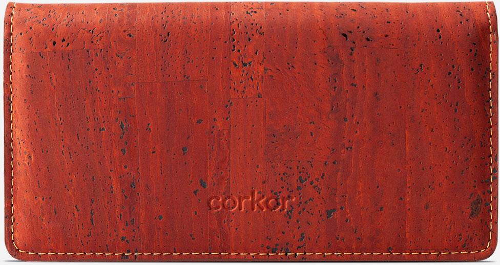 Ví nữ dạng mỏng Slim Wallet gập bấm cúc - HGcork Corkor  CK274 - Nhiều màu - Vật liệu 100% da cork thực vật thuần chay từ vỏ cây sồi Bồ Đào Nha, Siêu bền, Chống cháy, Chống mốc, Chống thấm nước, Thân thiện với môi trường – Hàng chính hãng, Sản xuất Handma