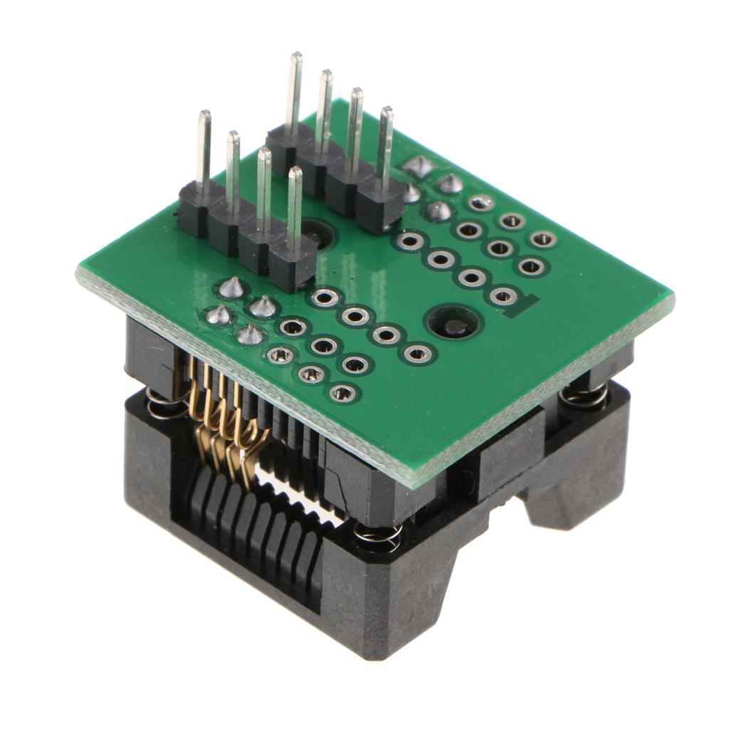 208MIL SOIC8 SOP8 để DIP8 Lập Trình Viên Adapter IC Kiểm Tra Ổ Cắm Module Chuyển Đổi