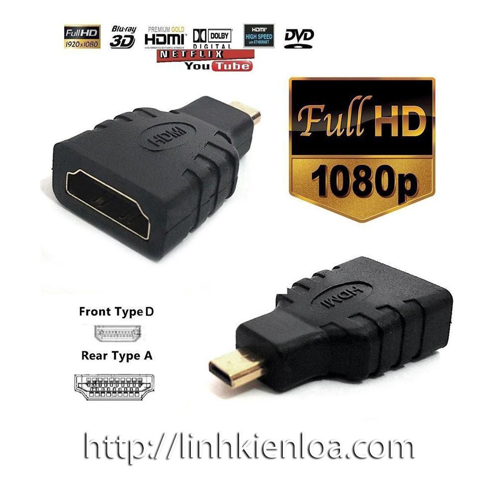 Jack chuyển - Đầu Chuyển Đổi Micro HDMI sang HDMI