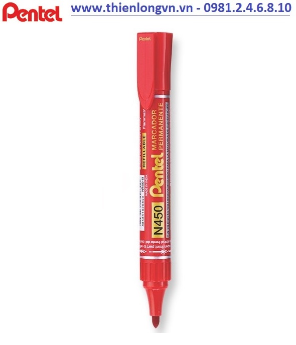 Bút lông dầu Pentel – N450 màu đỏ