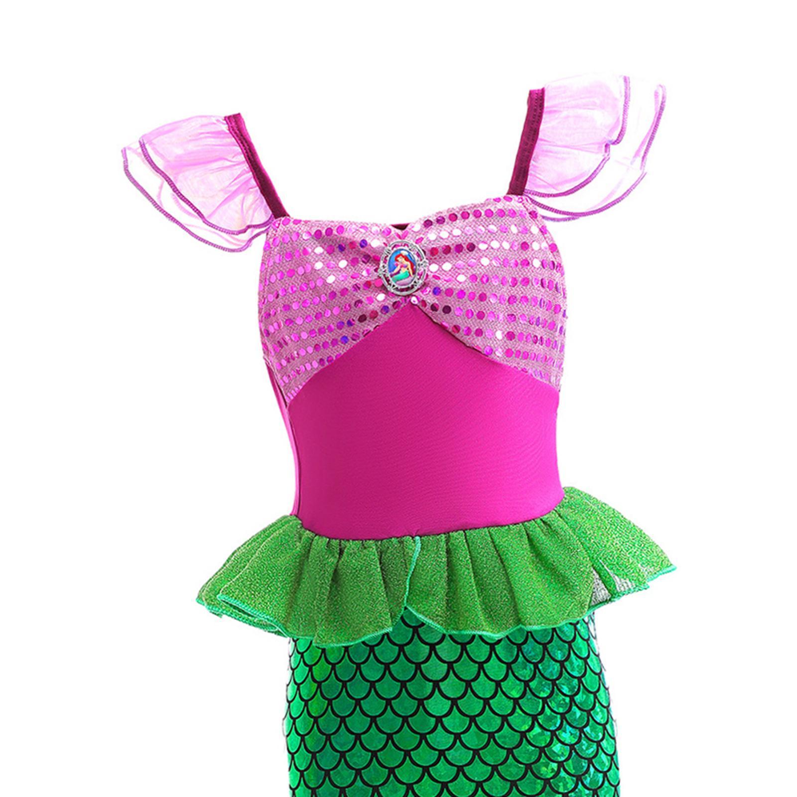 Kids Girls Mermaid Costume Princess Dress Halloween Fancy Dress up Role Play
