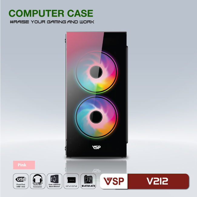 Case VSP home and Gaming V212 - JL - HÀNG CHÍNH HÃNG