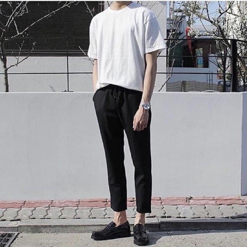 Quần Basic Thun dầy dặn Unisex Nam/Nữ Chất xịn Mịn cực đẹp dễ phối form chuẩn sang xịn