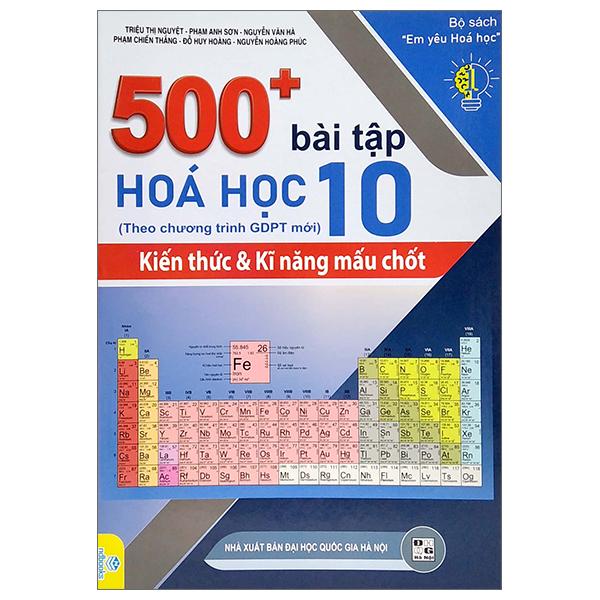 500+ Bài Tập Hóa Học 10 (Biên Soạn Theo Chương Trình Giao Dục Phổ Thông Mới)