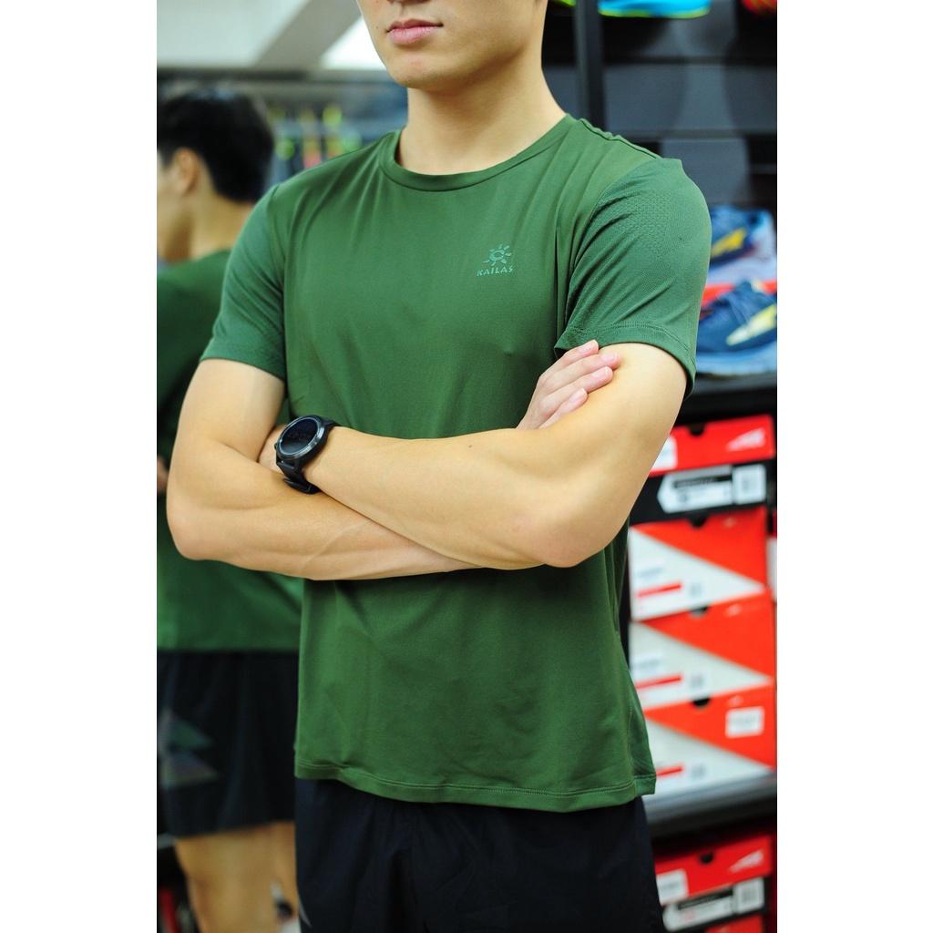 Áo Chạy Bộ Nam Kailas Flyknit Functional T-Shirt Men's - Xanh Rêu Sậm