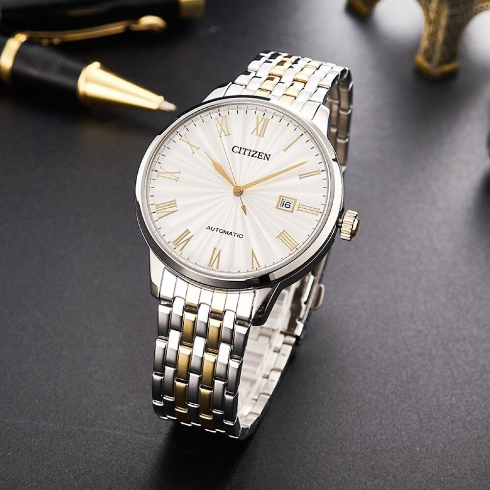 Đồng Hồ Nam Citizen Dây Thép Không Gỉ NJ0084-59A - Mặt Trắng