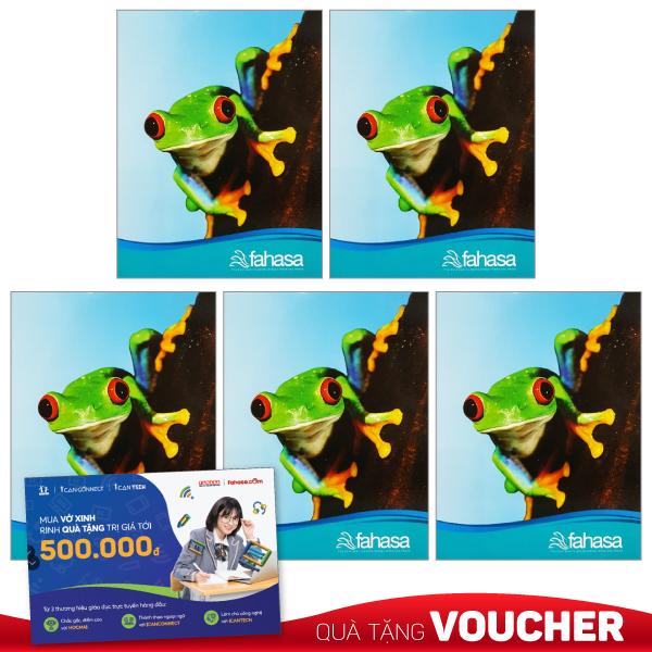 Combo 5 Tập 4 Ly Ngang 96 Trang ĐL 70g/m2 - FAHASA (Mẫu Màu Giao Ngẫu Nhiên)