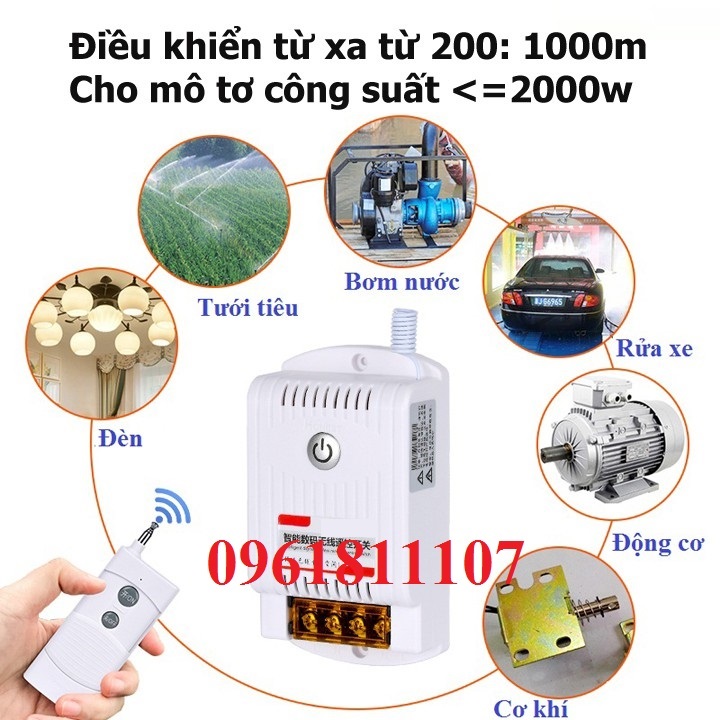 Bộ công tắc điều khiển từ xa công suất lớn 1km HT- 9220 40A