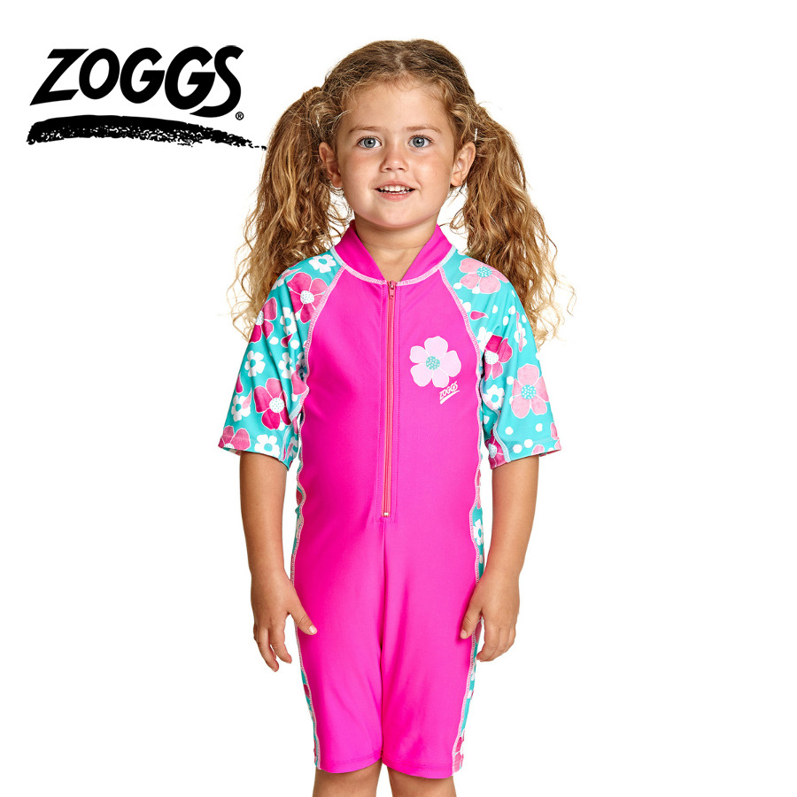Đồ bơi bé gái Zoggs Petal Magic All ln One Pink - 463539