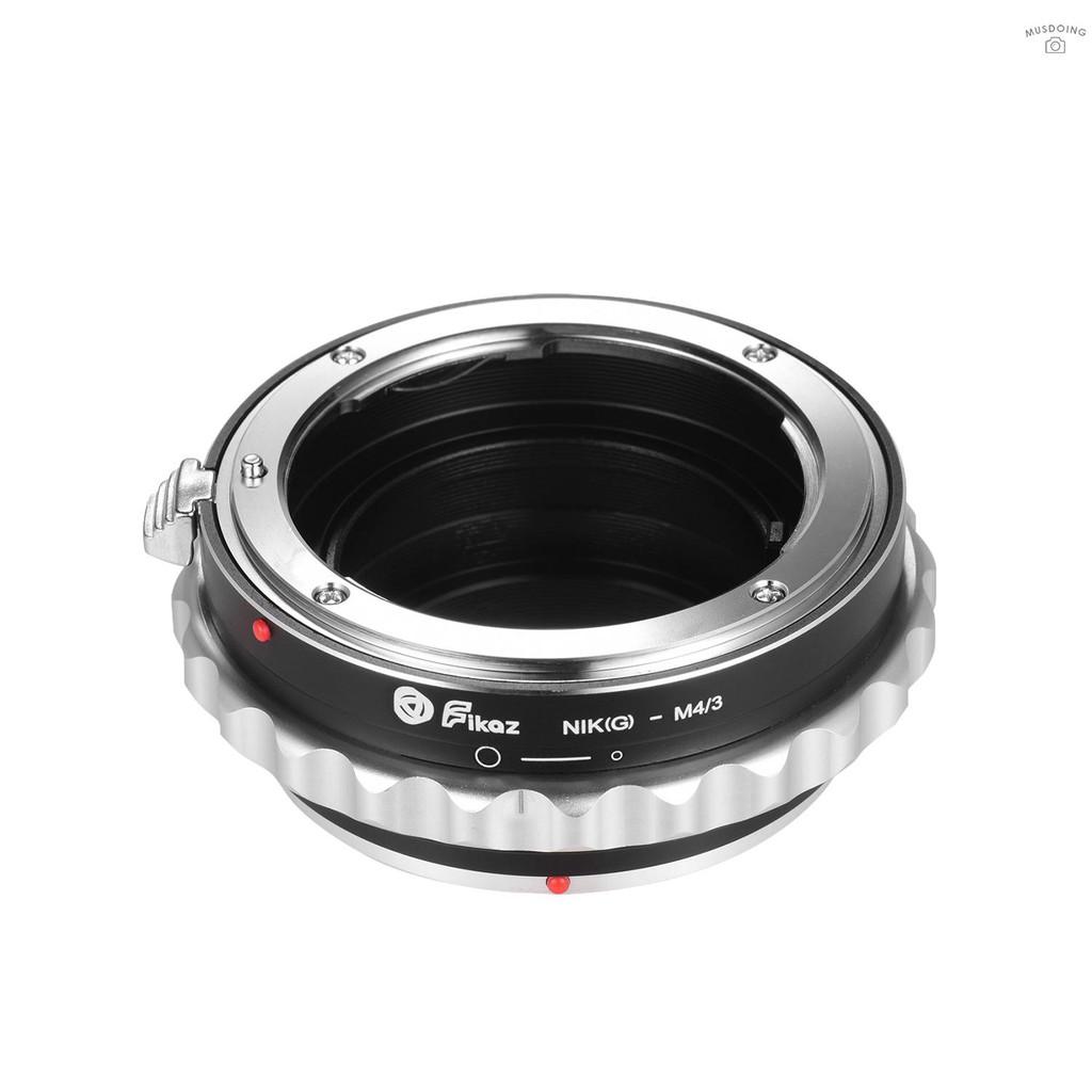 Fikaz OM-M4/3 Lens Mount Adapter Ring Aluminum Alloy Compatible with Olympus OM Mount Lens to Olympus Panasonic M4/3 Mic