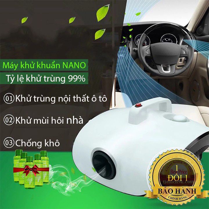Máy Phun Khử Trùng Diệt Khuẩn xe ô tô hơi , phòng ngủ khách