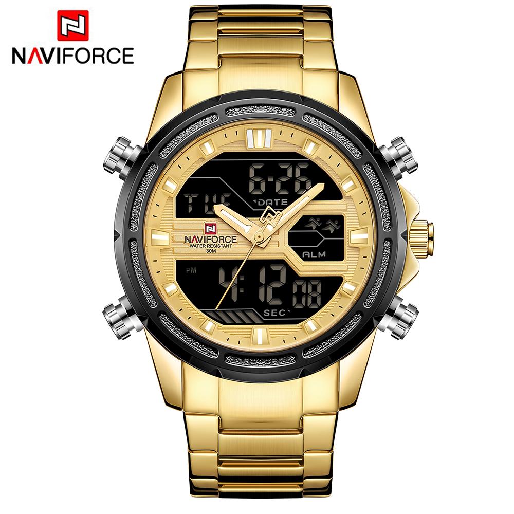 Đồng hồ nam thể thao NAVIFORCE NF9138S Dual Display Two Movement chống nước 3ATM
