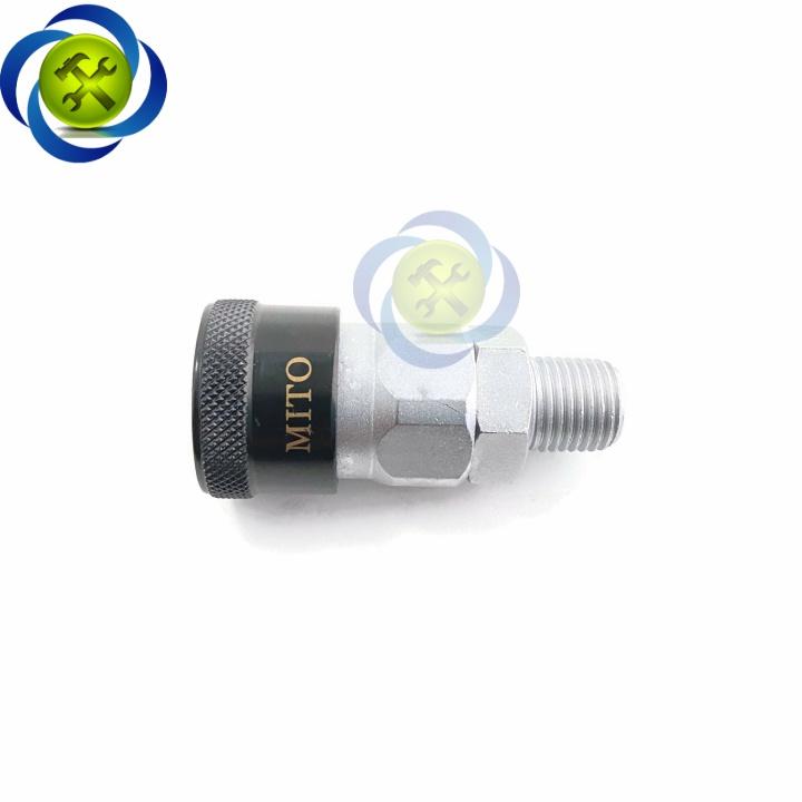 Đầu nối hơi ren ngoài 13mm Mito SM20 loại 1/4 PT