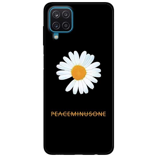 Ốp lưng dành cho Samsung Galaxy A12 - A21s - A31 - mẫu Cúc To Nền Đen