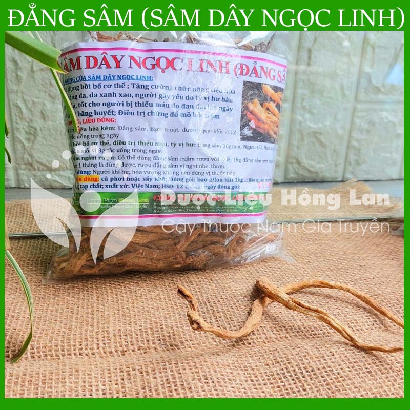 Sâm Dây Ngọc Linh (Đẳng Sâm) khô đóng gói 1kg