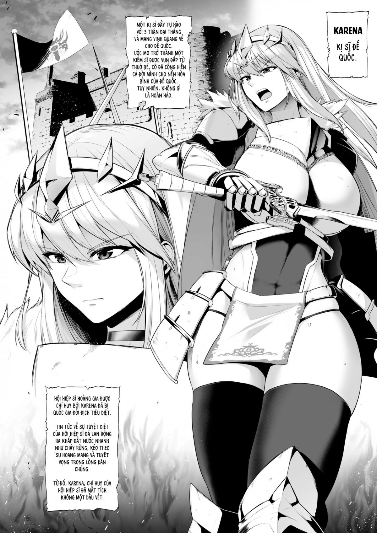 nữ hiệp sĩ bị giam cầm và biến thành búp bê tình dục chapter 1 2