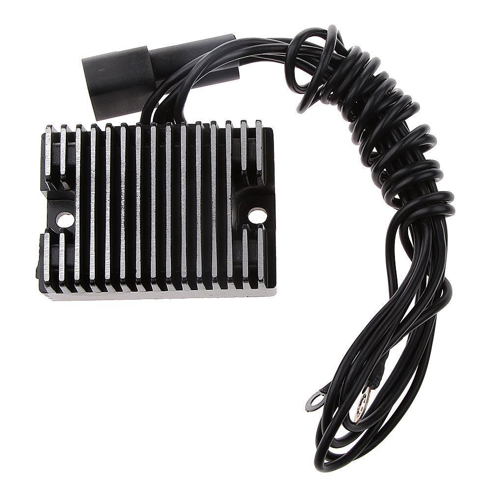 Motorcycle Voltage Regulator Rectifier for Harley Dyna Softail Touring Black
