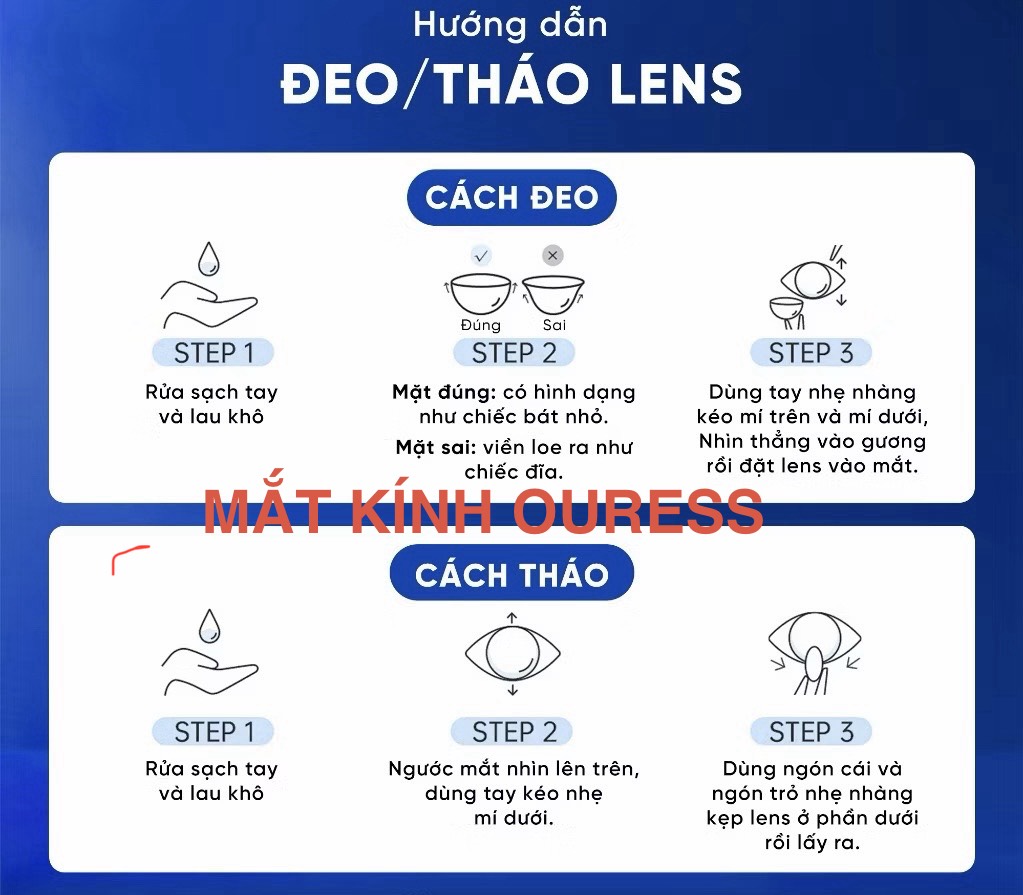 Kính áp tròng mềm SEED 1 tháng